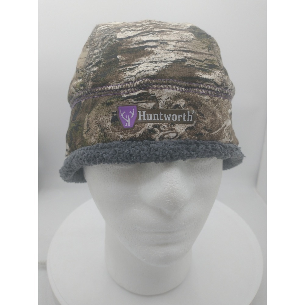 Huntworth Tarnen Camo Heat Boost Sherpa Lined Beanie Hat 5785-L-TRN Womens OSFM
